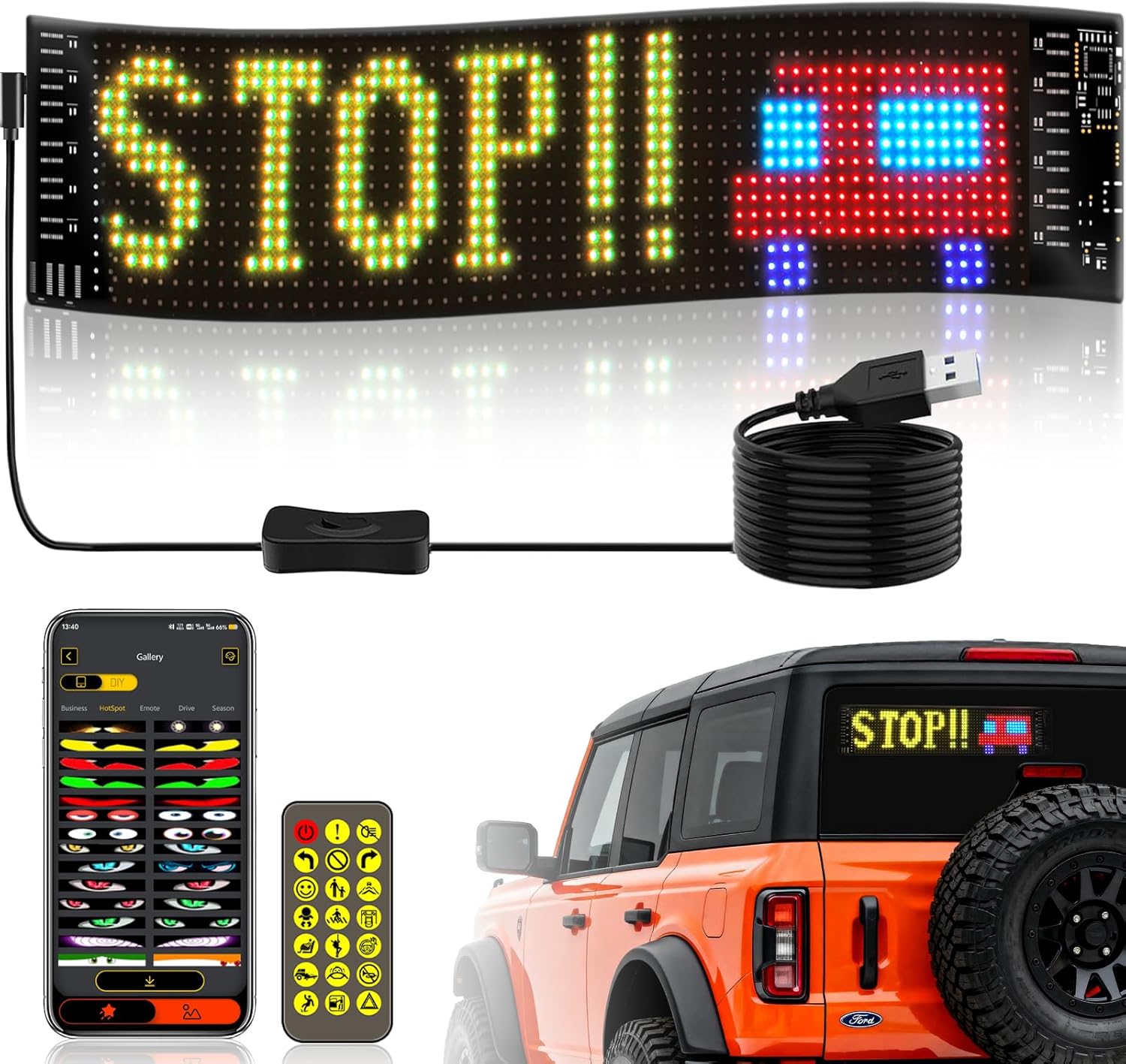 LED Car Sign Flexible LED Matr - đánh giá và giá Car Led Light